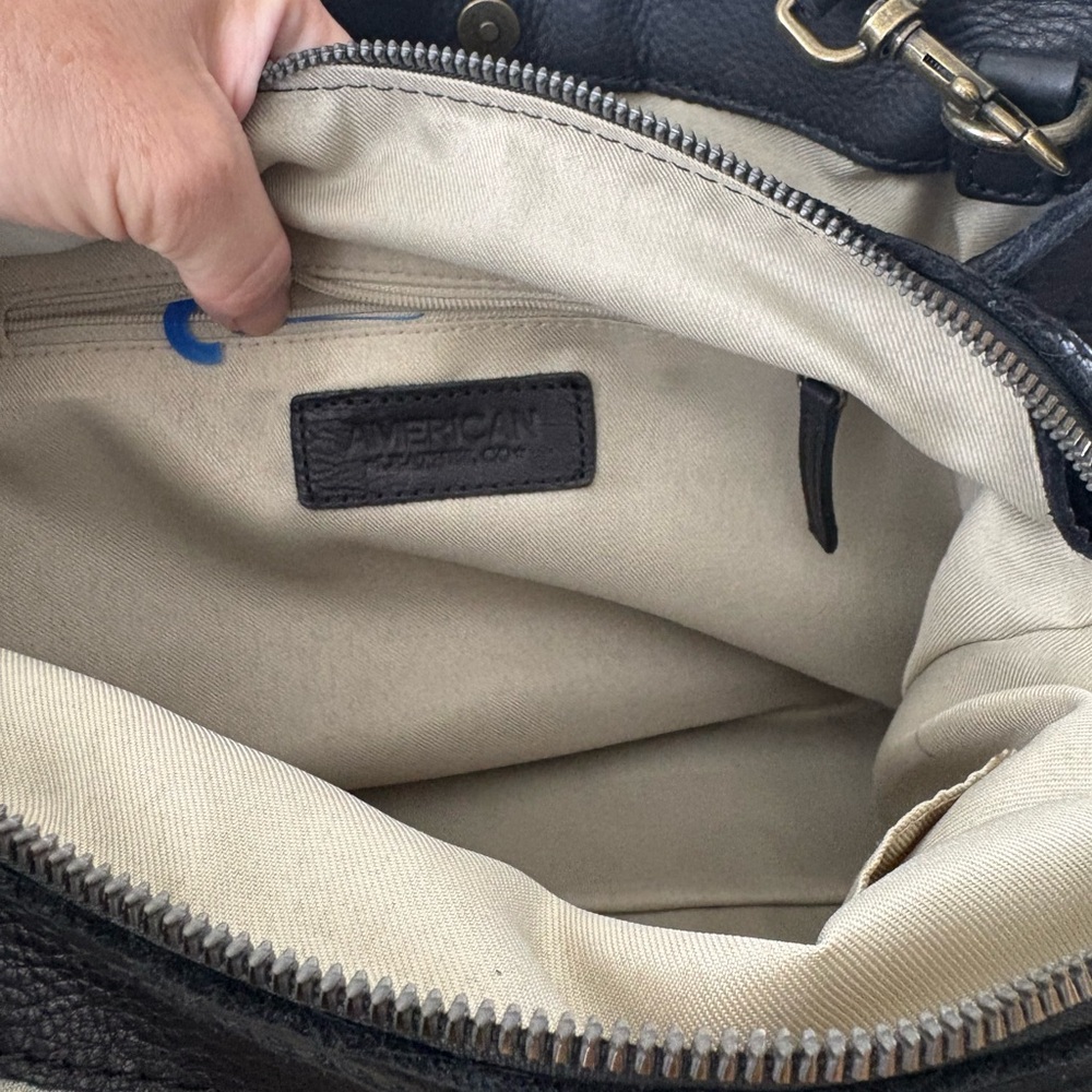 American Leather Co. Lenox Triple Entry
Leather Satchel - Picture 9 of 12
